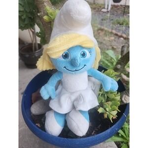 Official Smurfs Smurfette Plush 12" Jakks Pacific 2013 Stuffed Toy Smurfs Movie